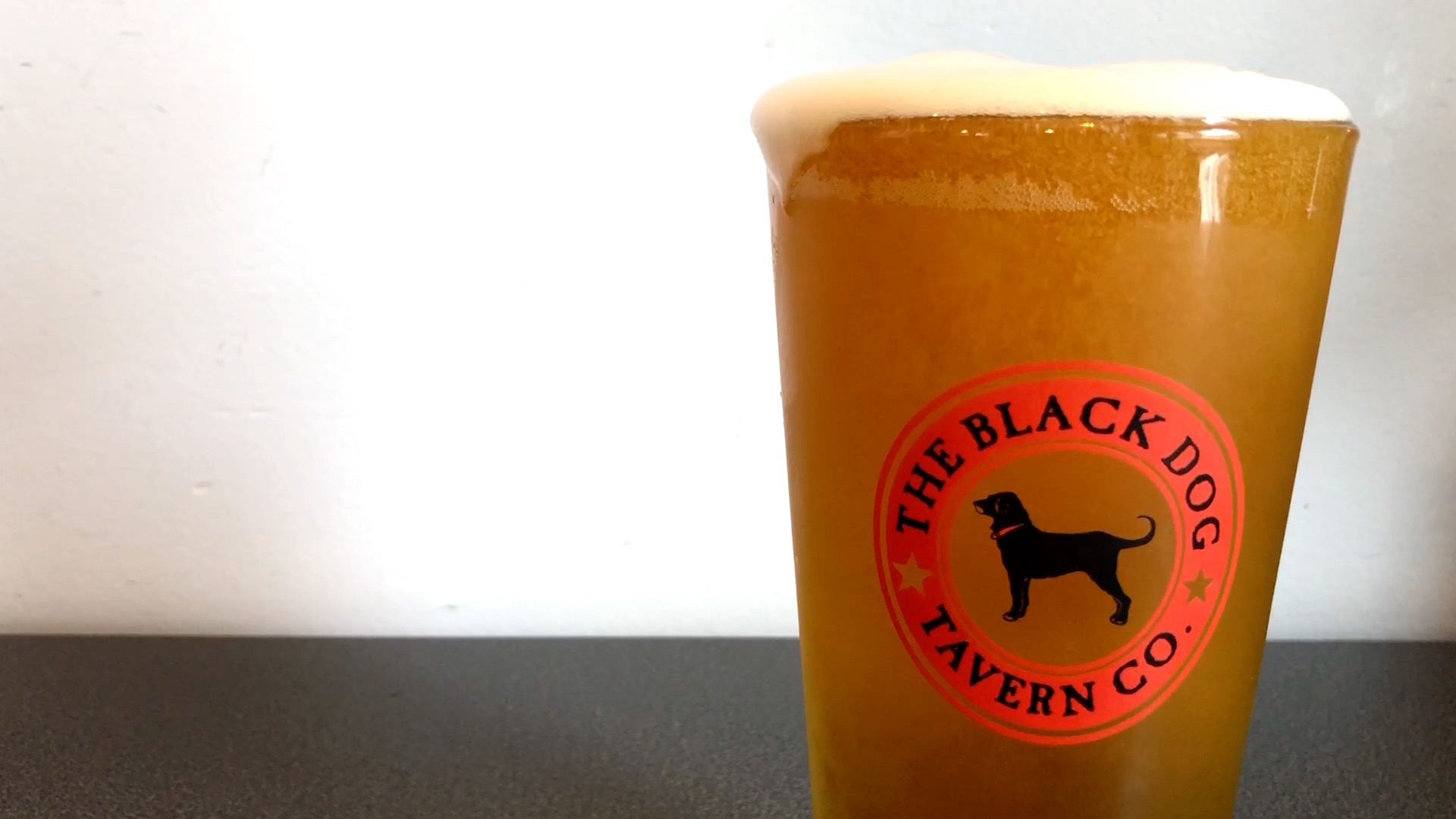 The Black Dog Pint Glass